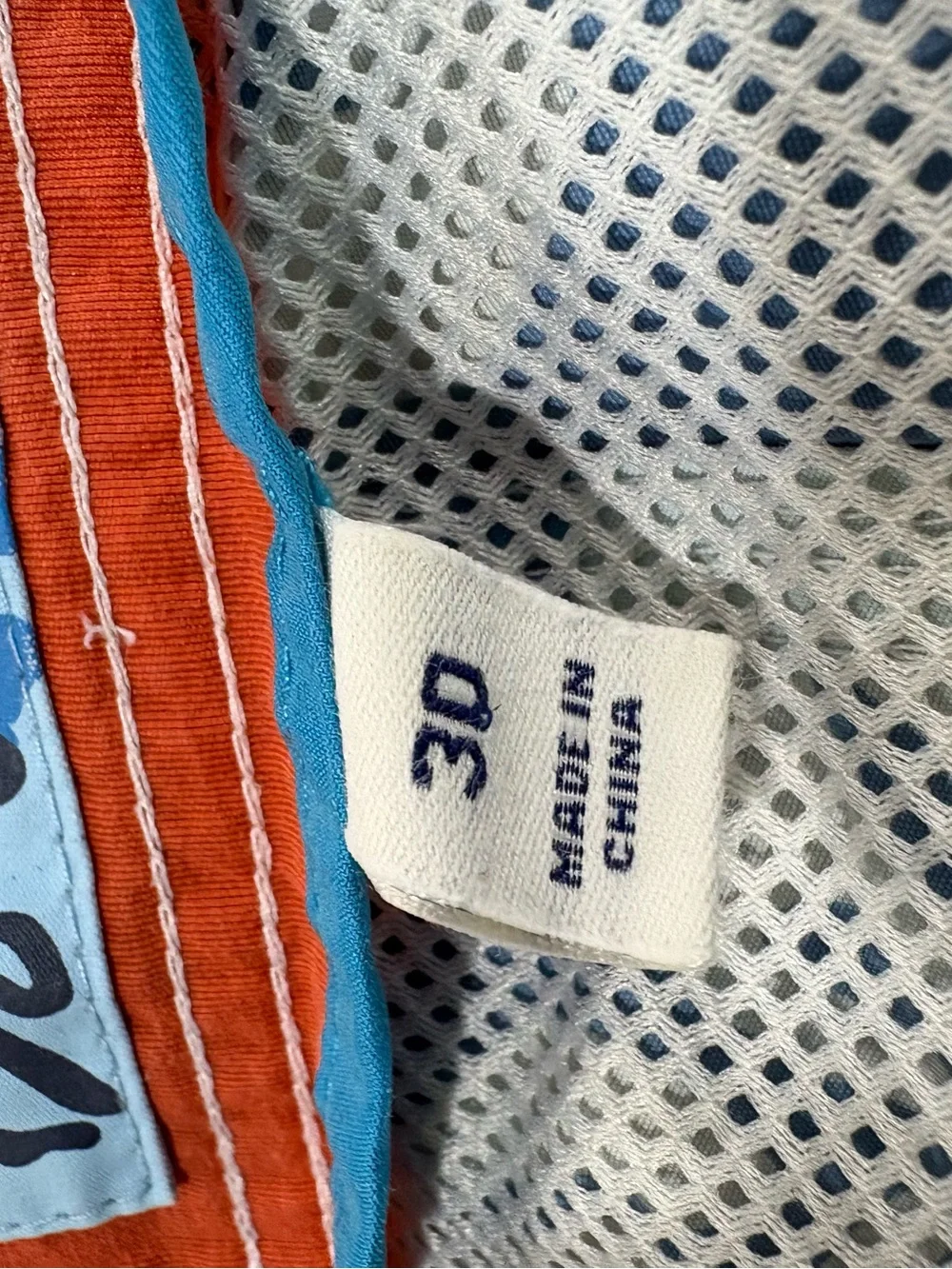 BODEN Mens Swim Trunks Blue Hawaiian Swim Board Shorts Size 30